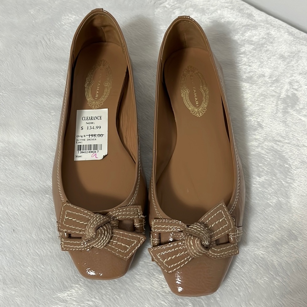 NWT Elie Tahari Patent Leather Flats